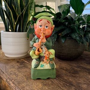 Hoffman Mr Lucky Series Mr Saxophonist 1975 Bourbon Decanter W/Music Box Empty